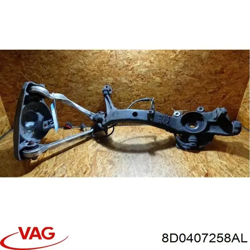Muñón del eje, soporte de rueda, delantero derecho VAG 8D0407258AL