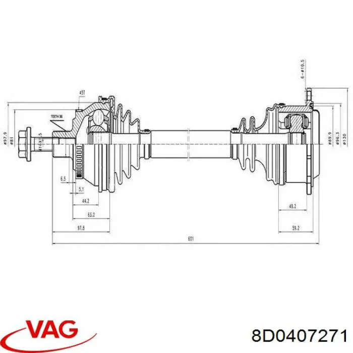  VAG 8D0407271 precio, desde 119,06 EUR