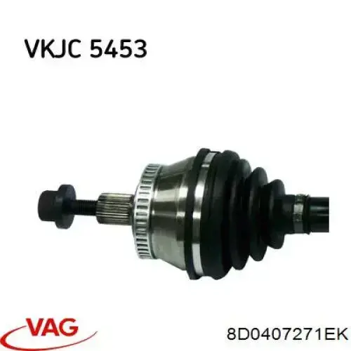 Semieje delantero izquierdo VAG 8D0407451NX precio, desde 105,09 EUR