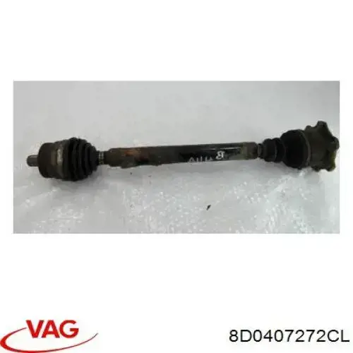 Semieje delantero derecho 8D0407272CL VAG