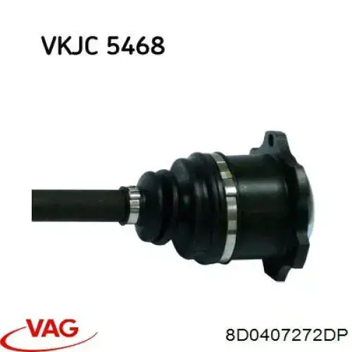 Comprar 8D0407452BX VAG Semieje delantero derecho