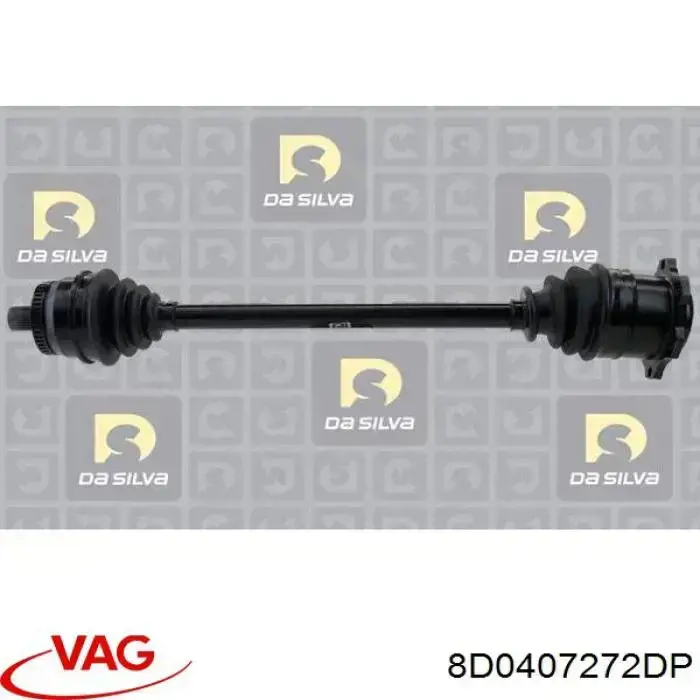 Semieje delantero derecho 8D0407452BX VAG