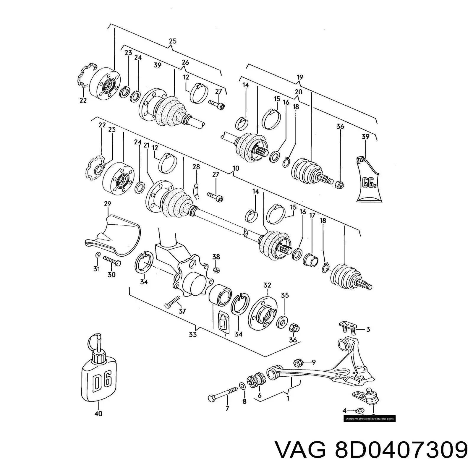  VAG 8D0407309