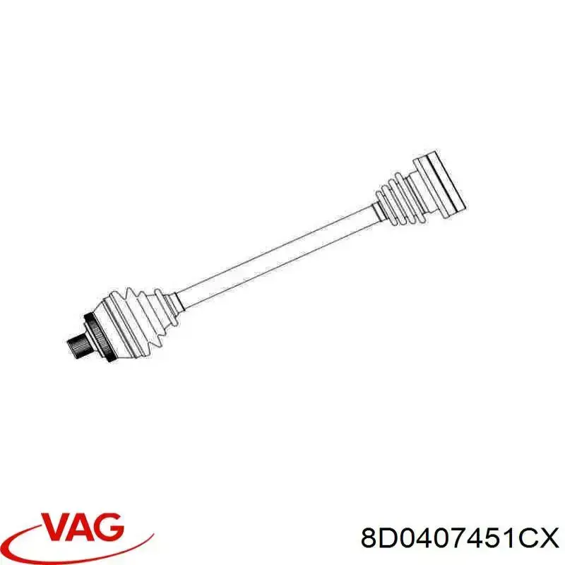 Comprar 8D0407451CX VAG Semieje delantero izquierdo