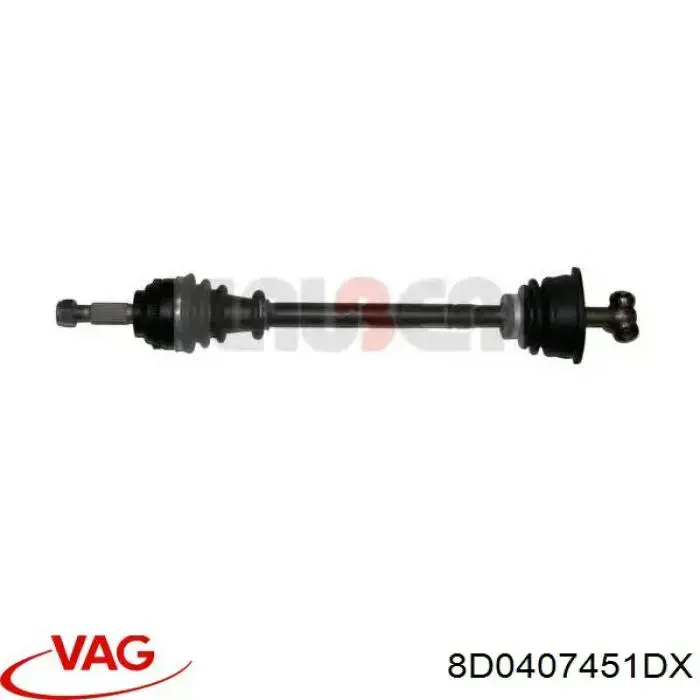 Semieje delantero izquierdo VAG 8D0407451DX precio, desde 92,93 EUR