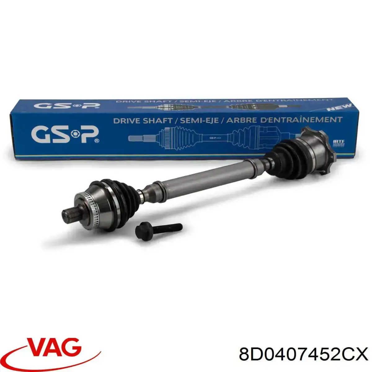 Semieje delantero derecho VAG 8D0407452CX precio, desde 137,89 EUR