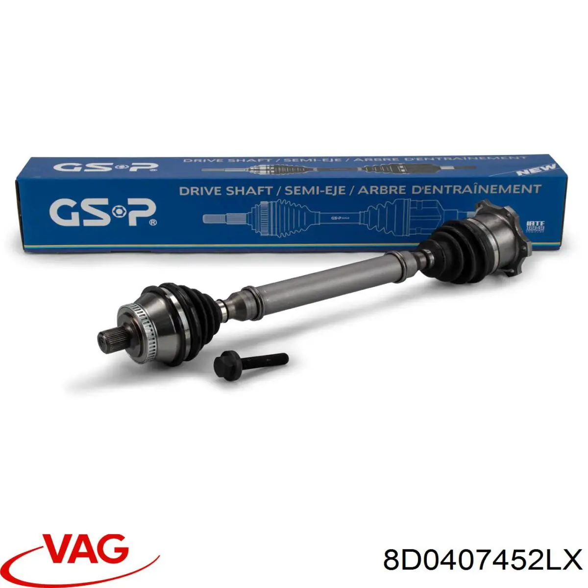 Semieje delantero derecho VAG 8D0407452LX precio, desde 661,50 EUR