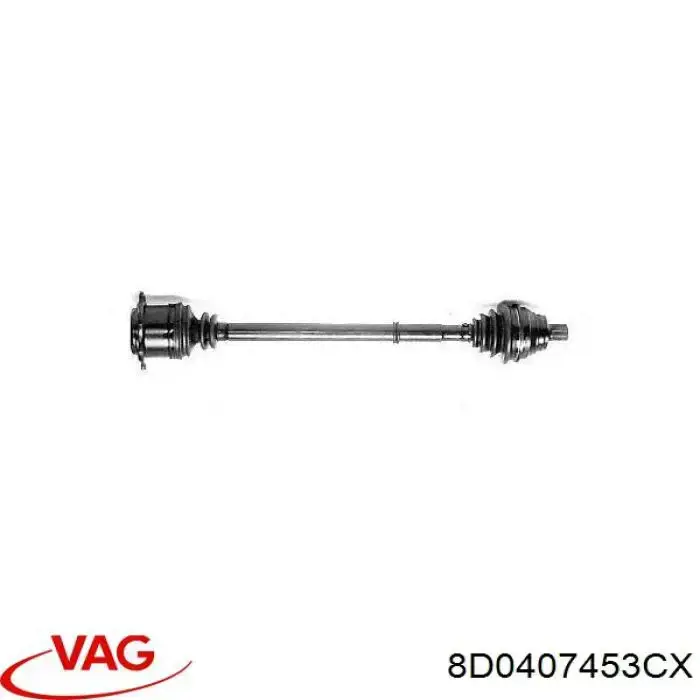 Semieje delantero izquierdo VAG 8D0407453CX precio, desde 712,92 EUR