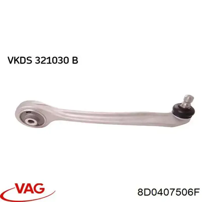 8D0407506F VAG barra oscilante, suspensión de ruedas delantera, superior derecha