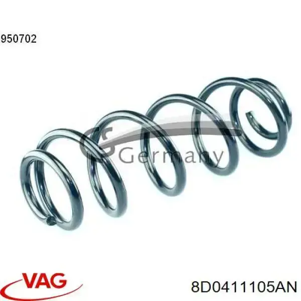 Muelle delantero VAG 8D0411105AN precio, desde 42,45 EUR
