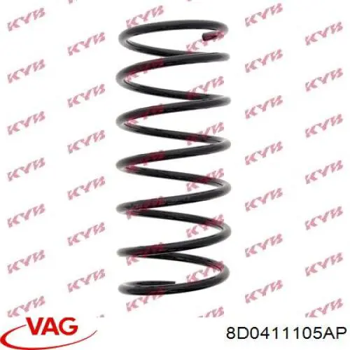 Comprar 8D0411105AP VAG Muelle delantero