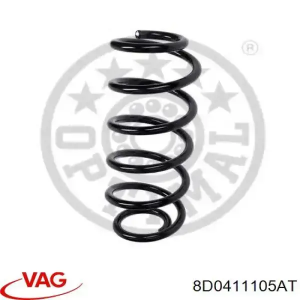 Muelle delantero VAG 8D0411105AT precio, desde 29,08 EUR