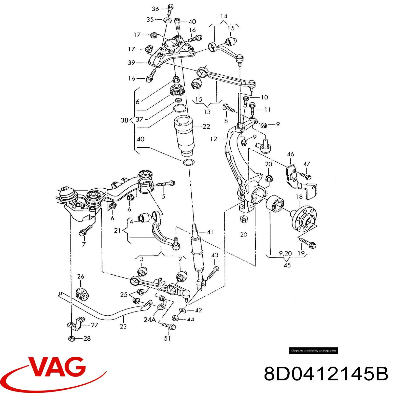  VAG 8D0412145B precio, desde 5,76 EUR