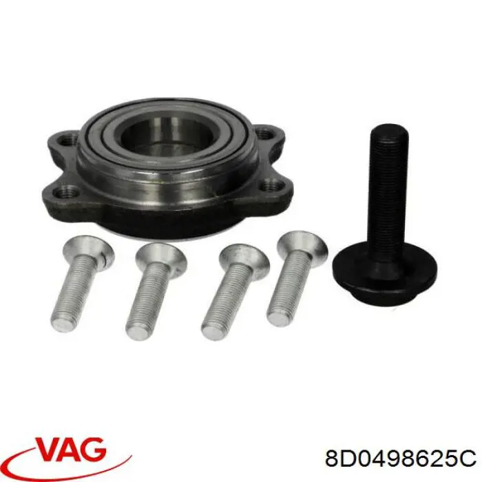 8D0498625C VAG cojinete de rueda delantero/trasero