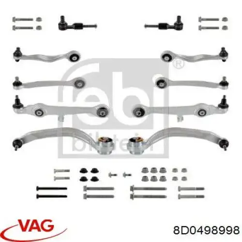 Kit de brazo de suspensión delantera VAG 8D0498998