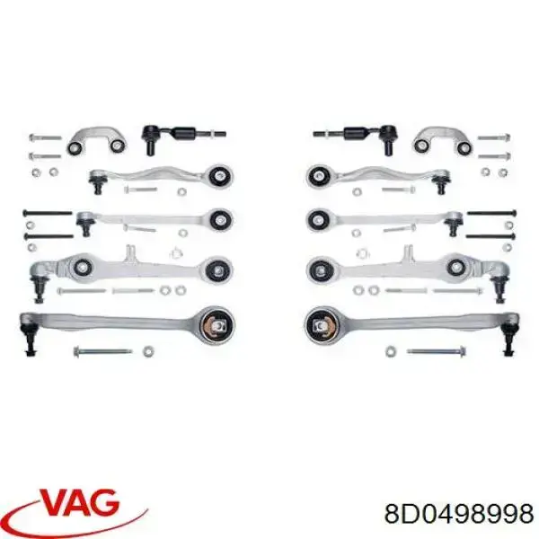 8D0498998 VAG kit de brazo de suspension delantera