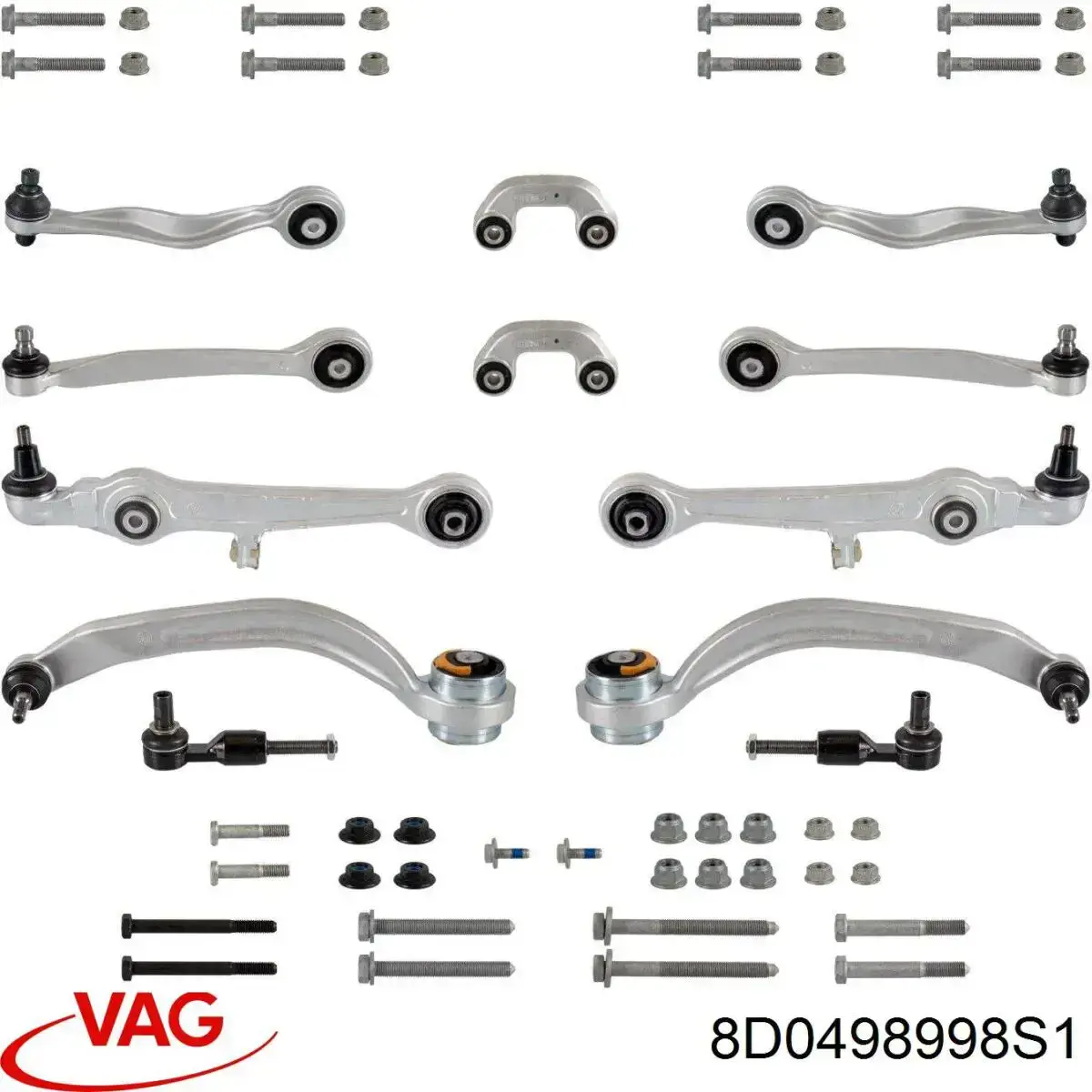 8D0498998S1 VAG kit de brazo de suspension delantera