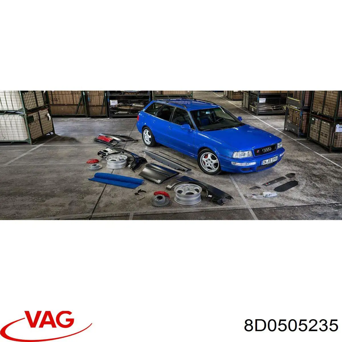 8D0505235A VAG subchasis trasero soporte motor