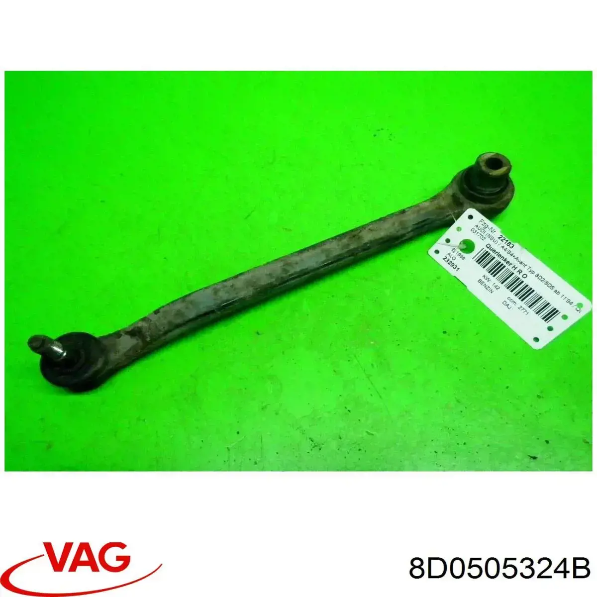 8D0505324B VAG brazo suspension trasero superior derecho