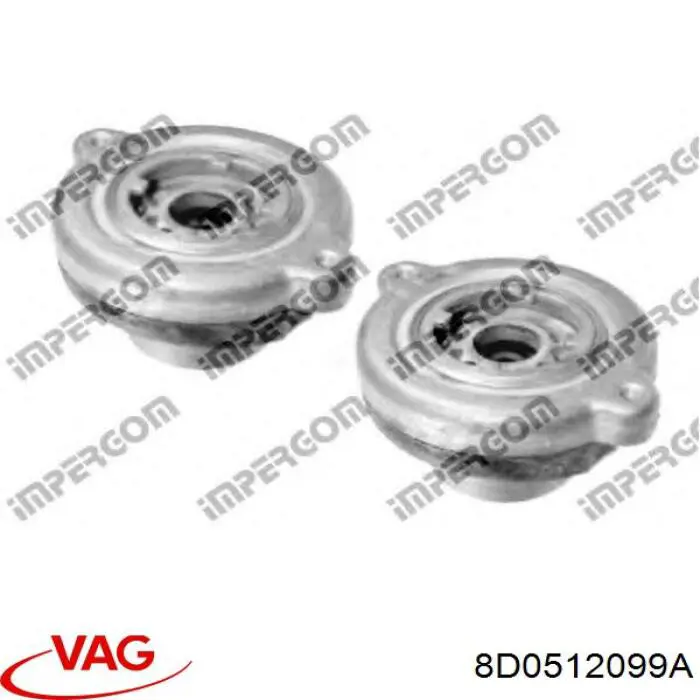 Cazoleta de amortiguador trasero VAG 8D0512099A precio, desde 160,14 EUR