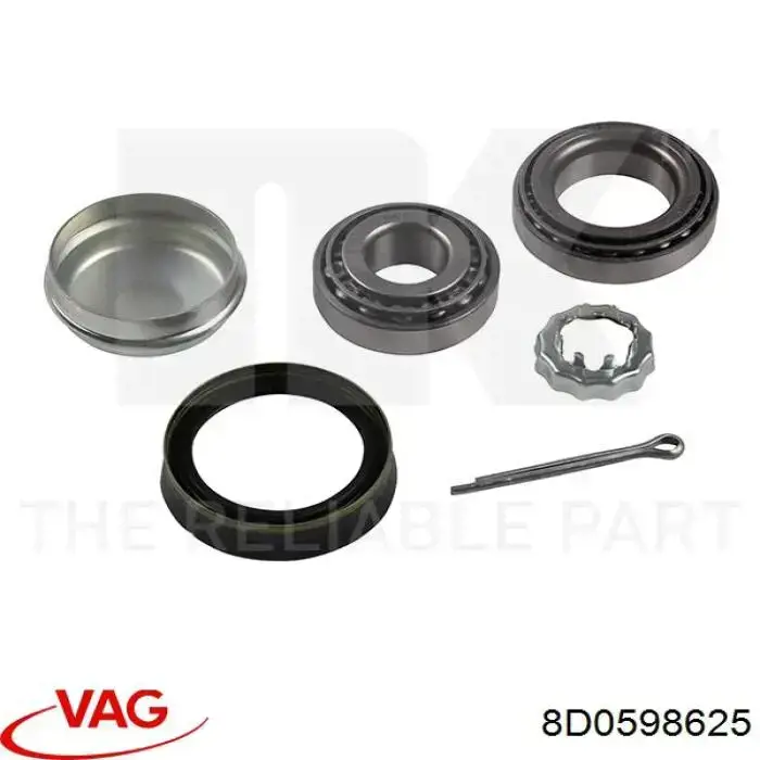 8D0598625 VAG Rodamiento de rueda trasera