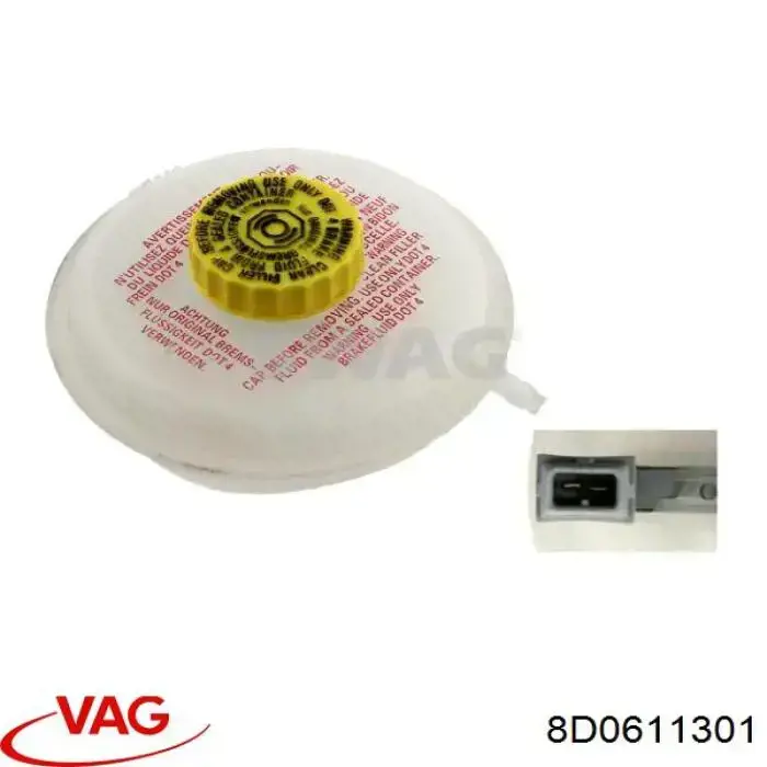 Comprar 8D0611301 VAG Depósito de líquido de frenos, cilindro de freno principal 