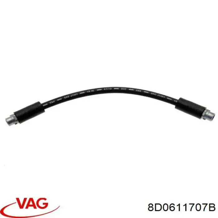 Comprar 8D0611707B VAG Latiguillos de freno delantero