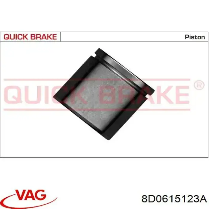 Pinza de freno delantera izquierda 8D0615123A VAG
