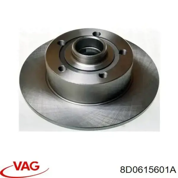 Disco de freno trasero 8D0615601A VAG