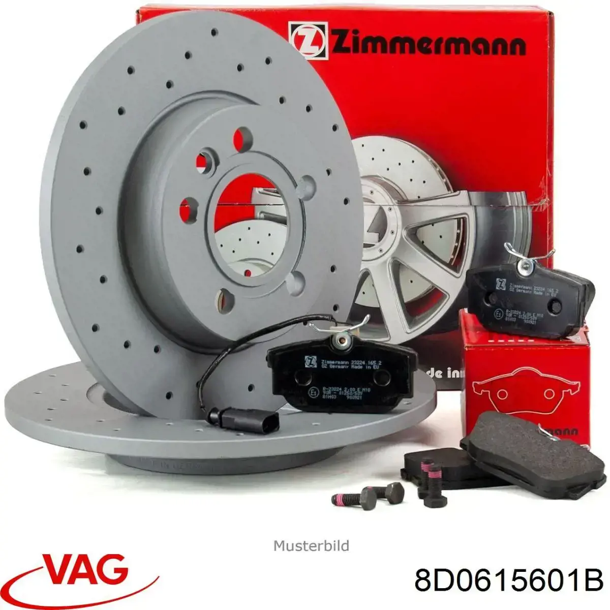 Frenos traseros VAG 8D0615601B