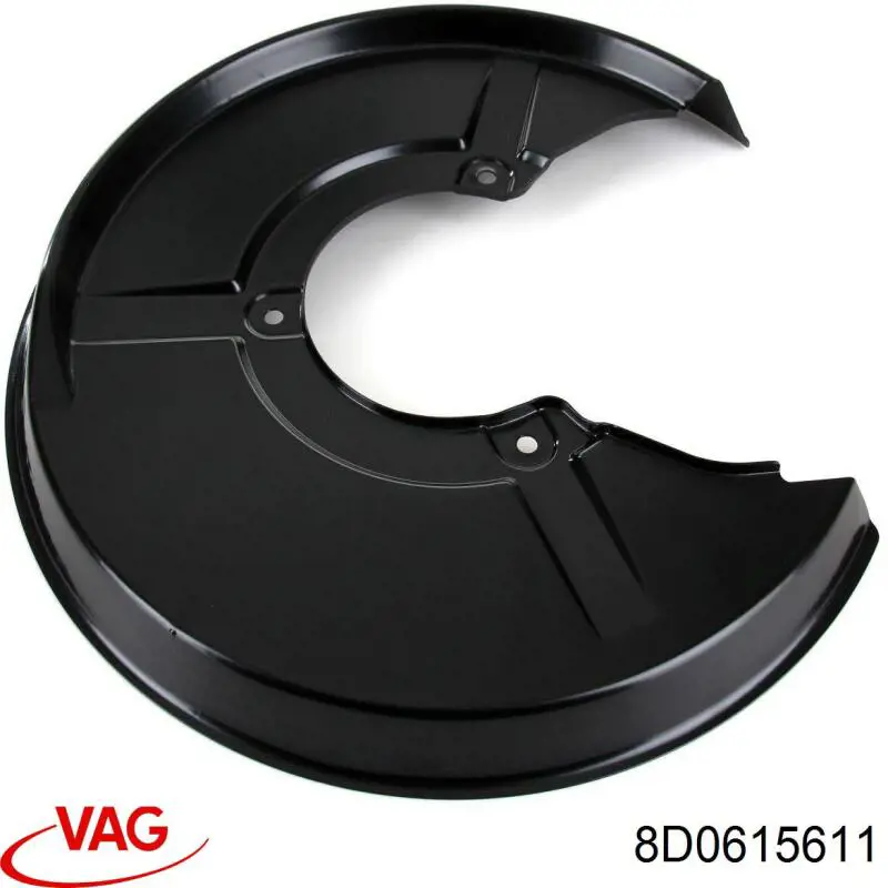 Protector de disco de freno trasero izquierdo VAG 8D0615611