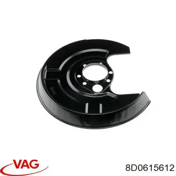 8D0615612 VAG chapa protectora contra salpicaduras, disco de freno trasero derecho