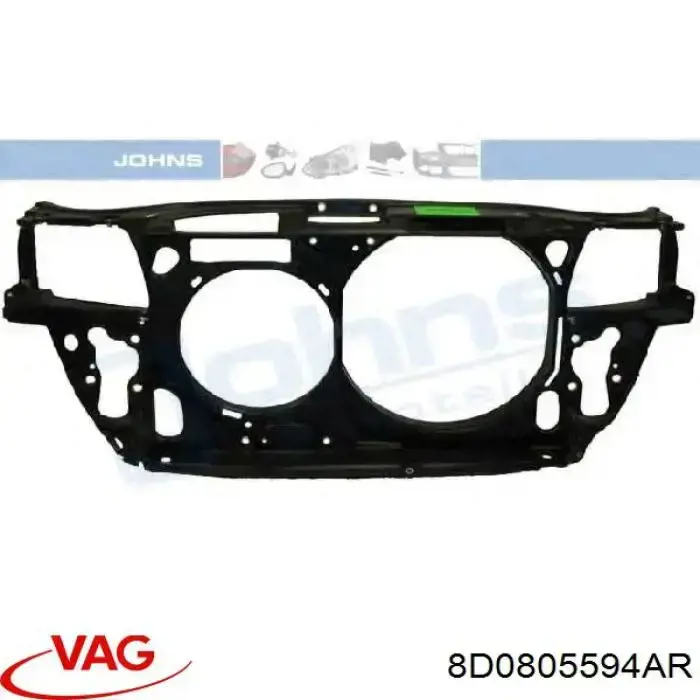 8D0805594AR VAG Soporte de radiador completo (panel de montaje para foco)
