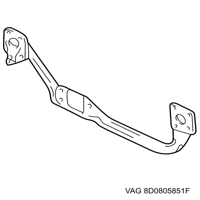 Soporte inferior del radiador (panel de montaje de faros) VAG 8D0805851F precio, desde 37,81 EUR