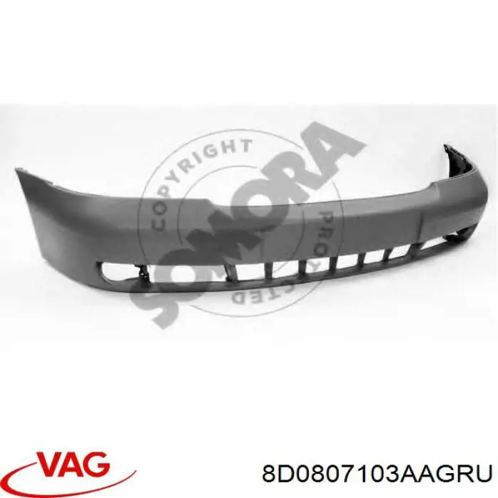Parachoques delantero VAG 8D0807103AAGRU precio, desde 189,24 EUR