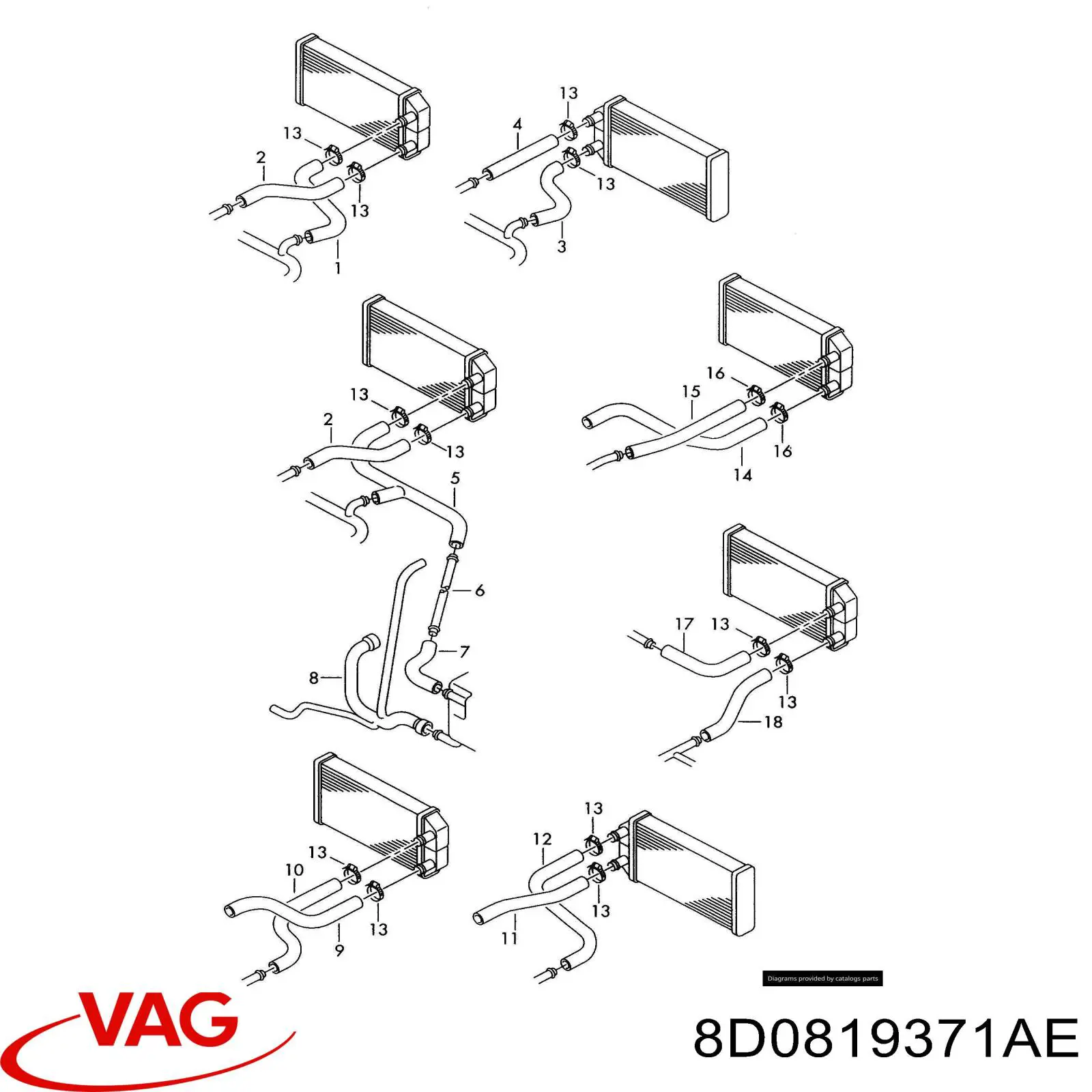  VAG 8D0819371AE precio, desde 86,95 EUR