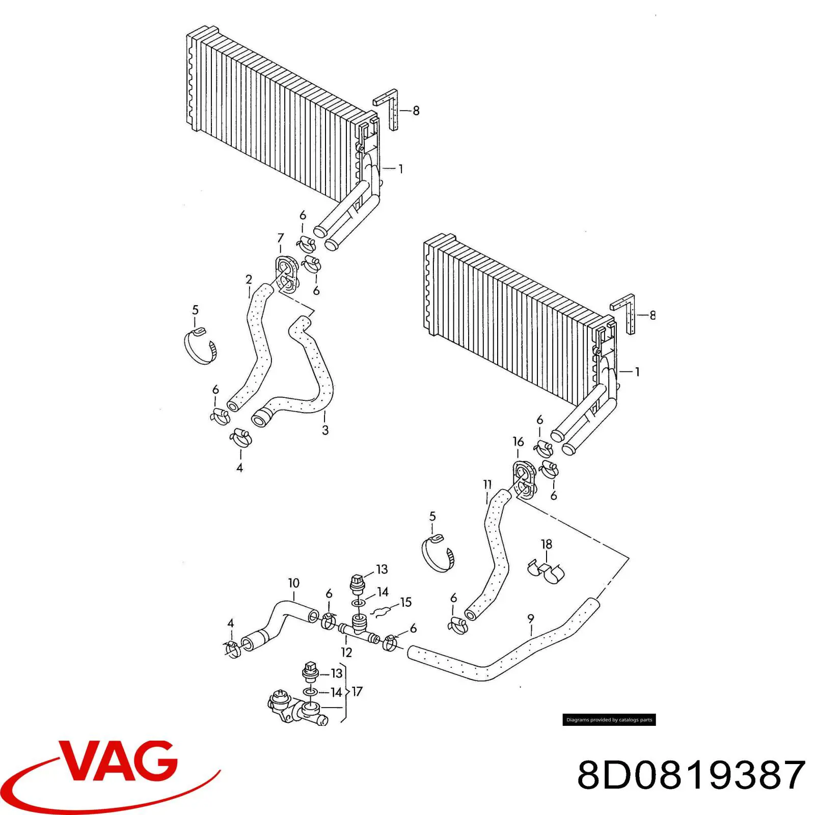  VAG 8D0819387 precio, desde 80,86 EUR