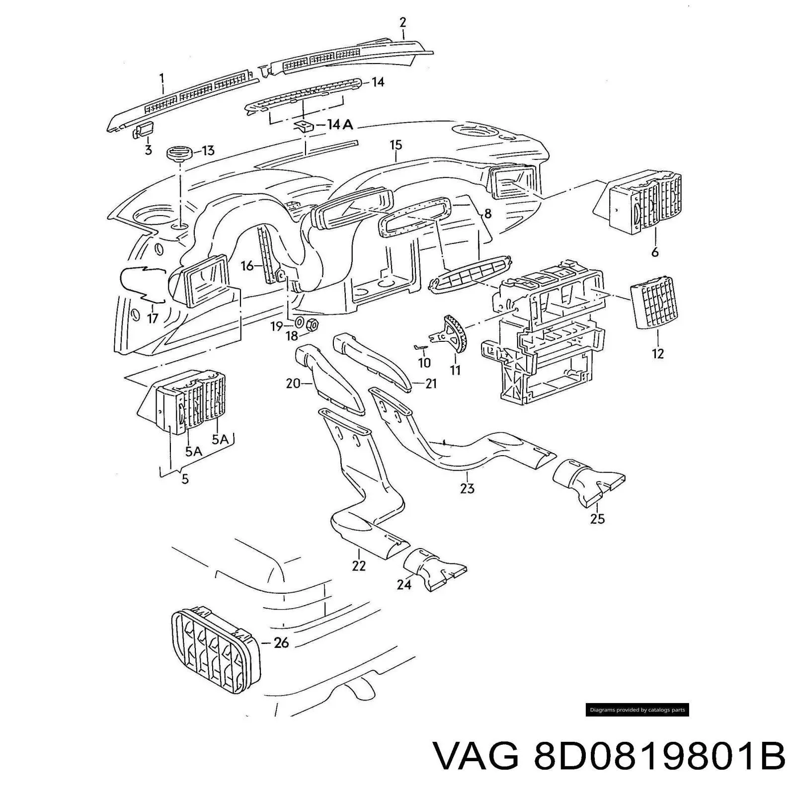  VAG 8D0819801B precio, desde 24,58 EUR