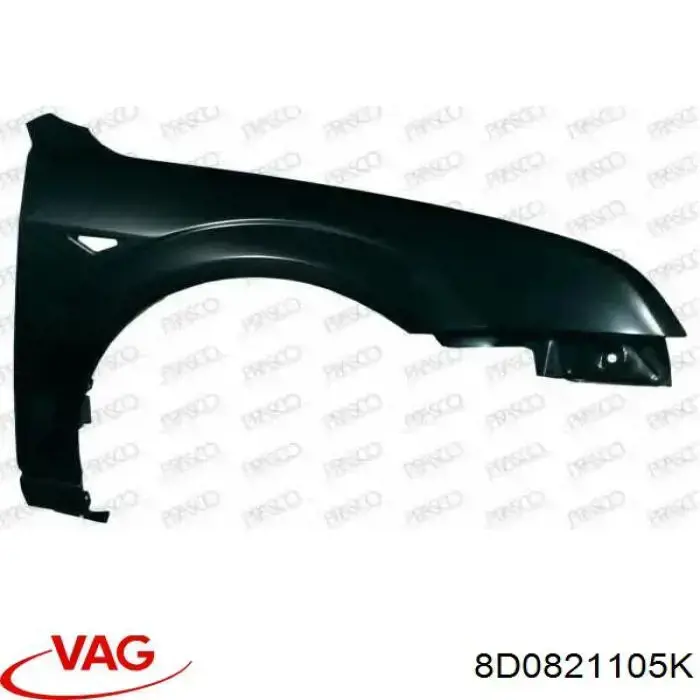 Aleta delantera izquierda VAG 8D0821105K precio, desde 71,74 EUR