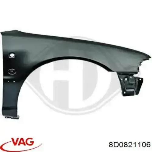 Guardabarros delanteros derecho VAG 8D0821106 precio, desde 82,07 EUR
