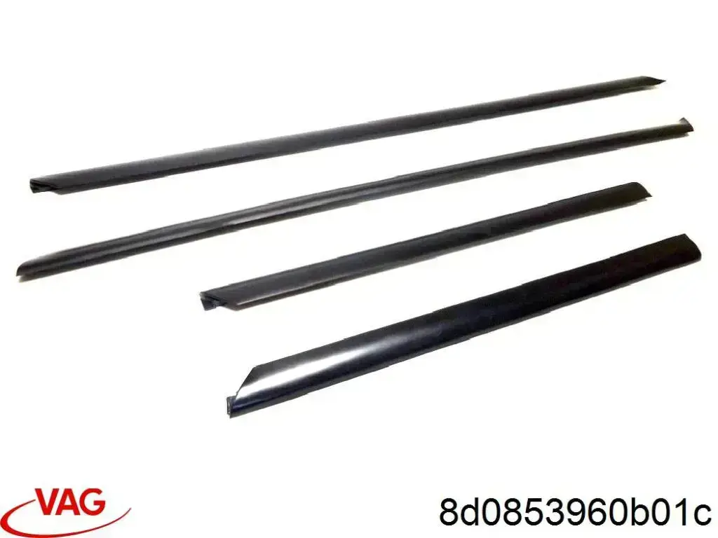 Moldura de puerta delantera derecha inferior VAG 8D0853960B01C