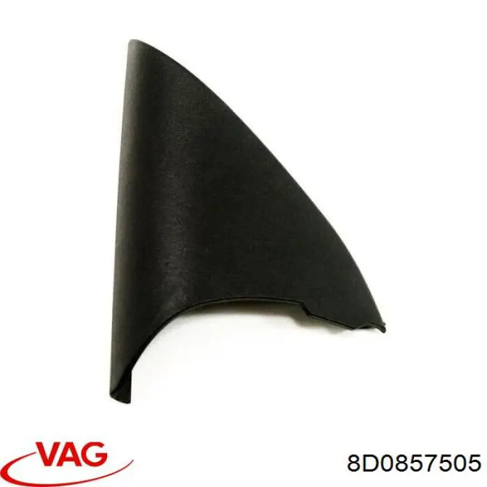 8D0857505 VAG Cubierta interior de fijación del espejo izquierdo
