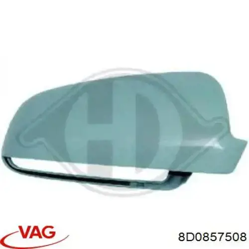 Cubierta de espejo retrovisor derecho VAG 8D0857508