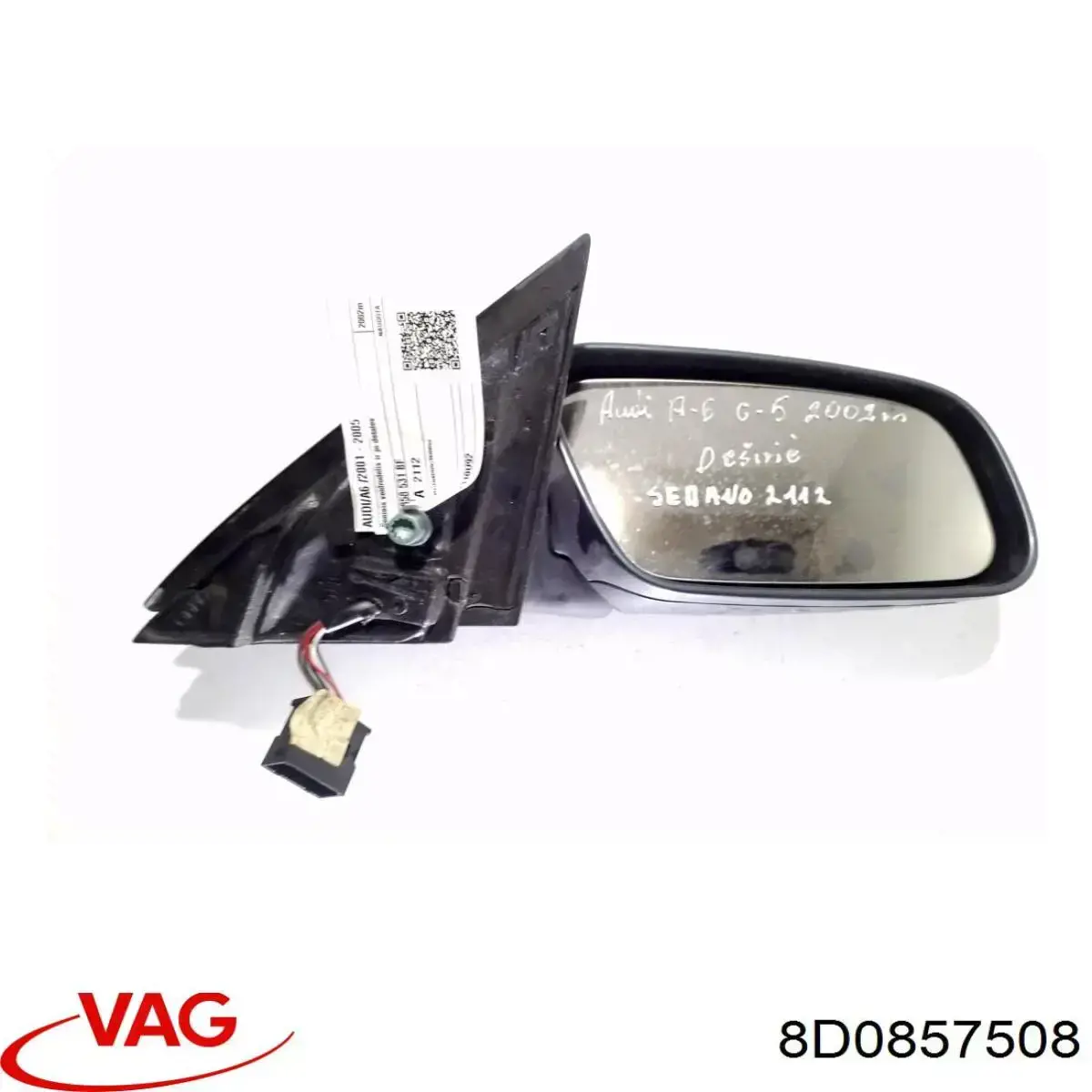 Cubierta De Espejo Retrovisor Derecho 8D0857508 VAG