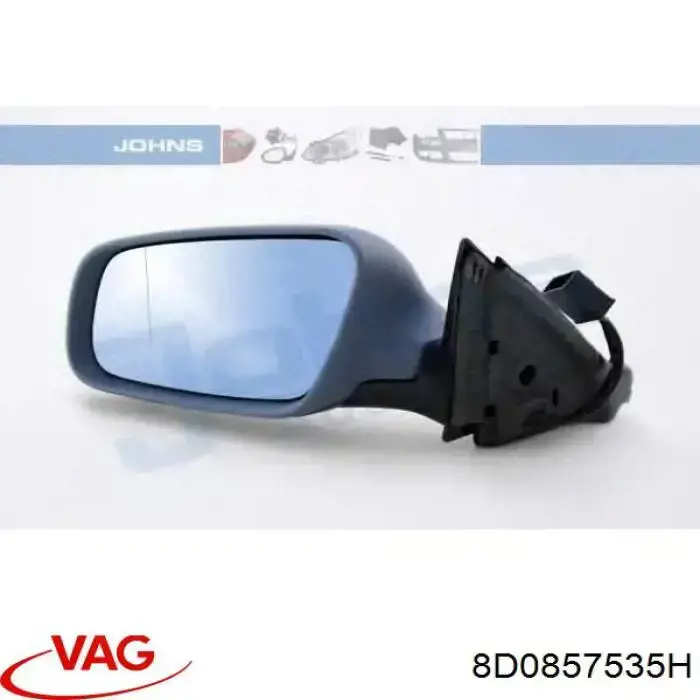 Cristal de espejo retrovisor exterior izquierdo 8D0857535H VAG