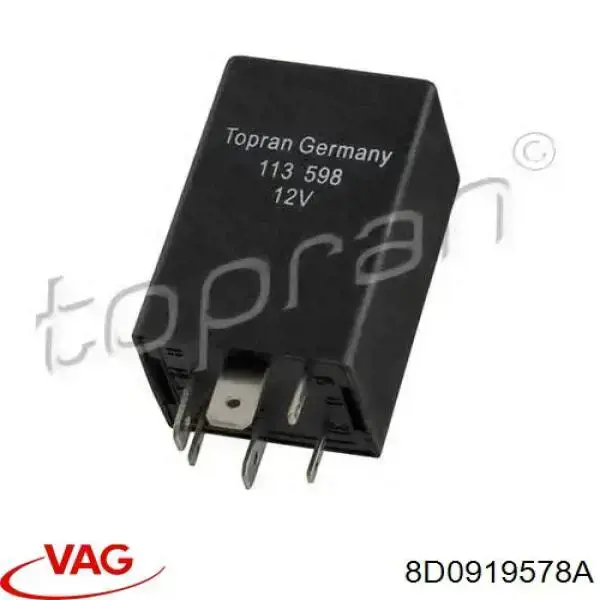 Comprar 8D0919578A VAG Relé del aire acondicionado