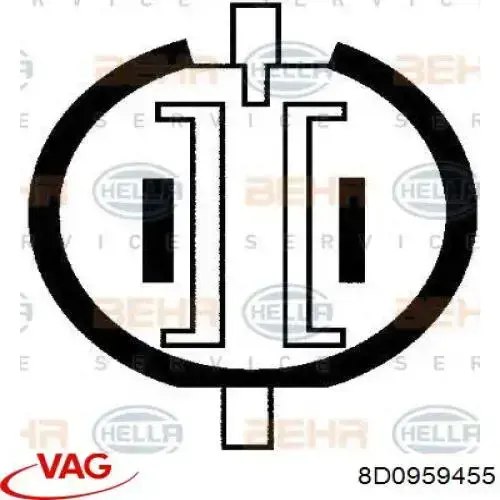 Ventilador de radiador VAG 8D0959455 precio, desde 56,84 EUR