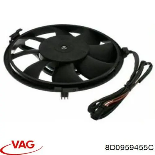 Ventilador del motor 8D0959455C VAG