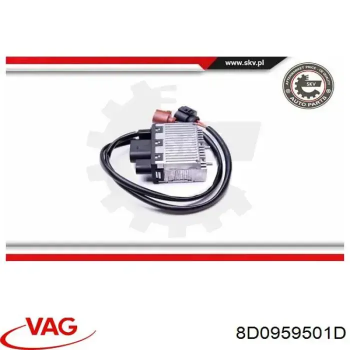 Regulador de velocidad del ventilador de refrigeración (unidad de control) VAG 8D0959501D precio, desde 75,50 EUR