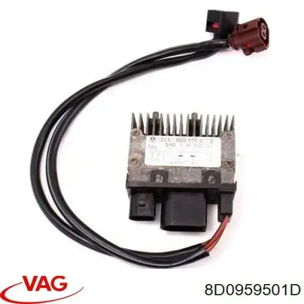 8D0959501D VAG control de velocidad de el ventilador de enfriamiento (unidad de control)